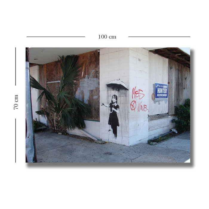 Wallity 70100BANKSY009 Lienzo Decorativo Multicolor 70 x 100 cm Wallity 70100BANKSY009 Lienzo Decorativo Multicolor 70 x 100 cm